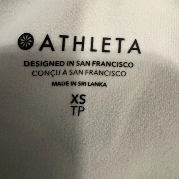 Athleta Conscious Crop Bra - Size XS for D-DD in White - Picture 3 of 3